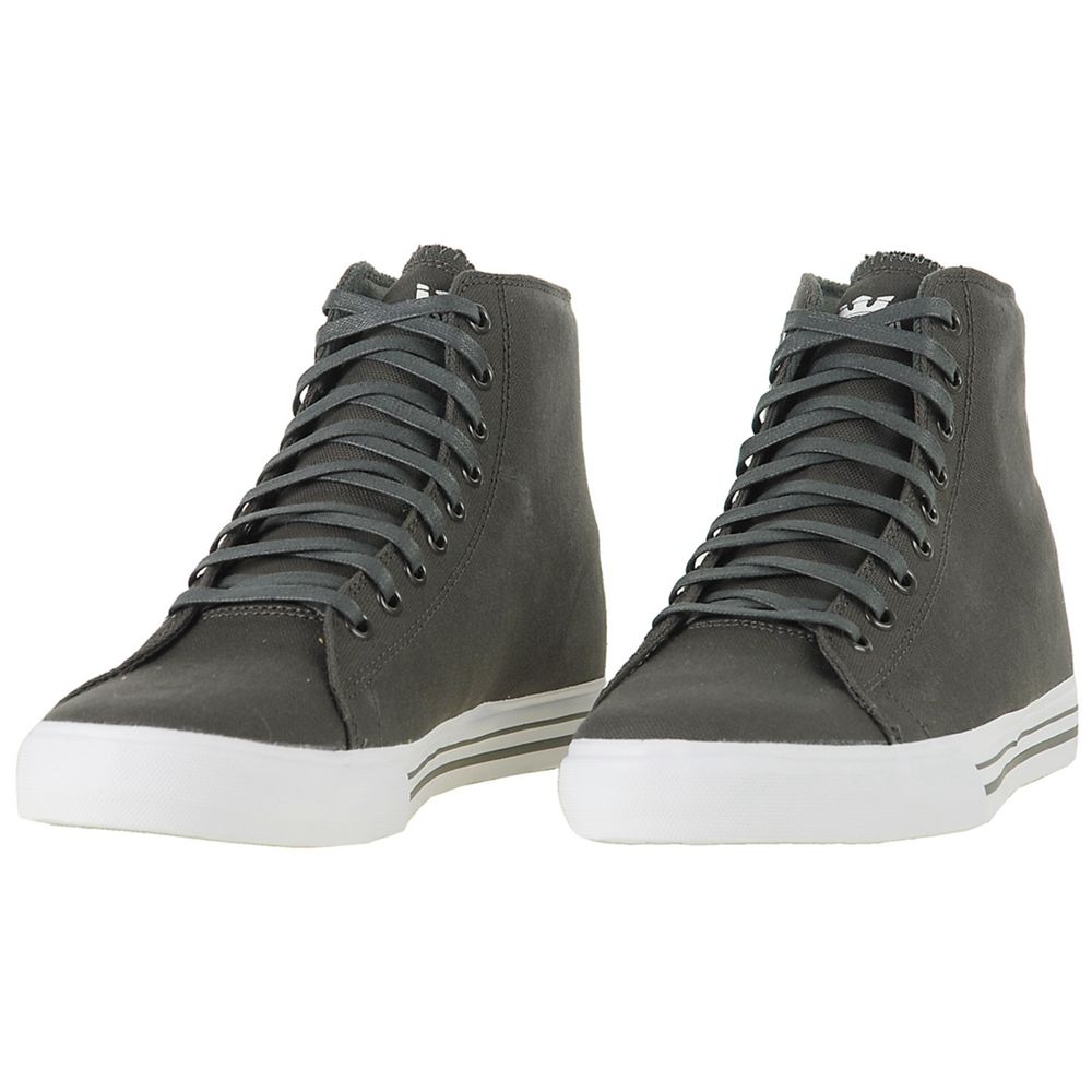 Baskets Montantes Supra Thunder High Grise Grey Canvas Homme | YVR-19199430